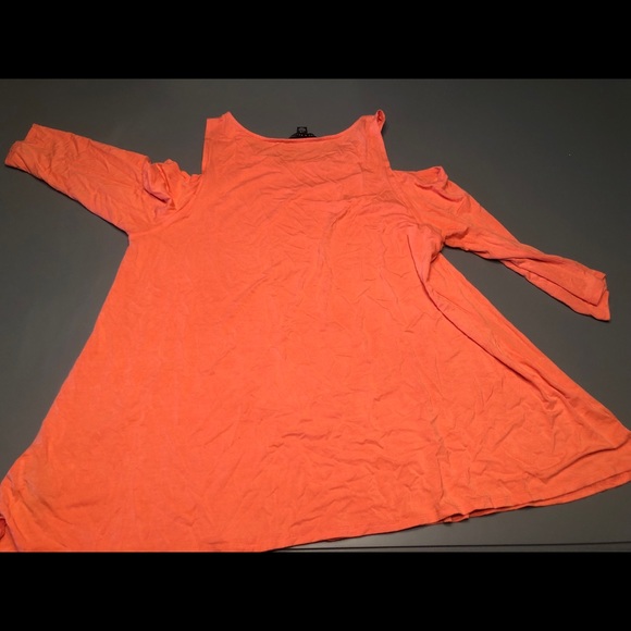 $$$$$ 3 for $15 $$$$$ orange exposed shoulder - Picture 2 of 3